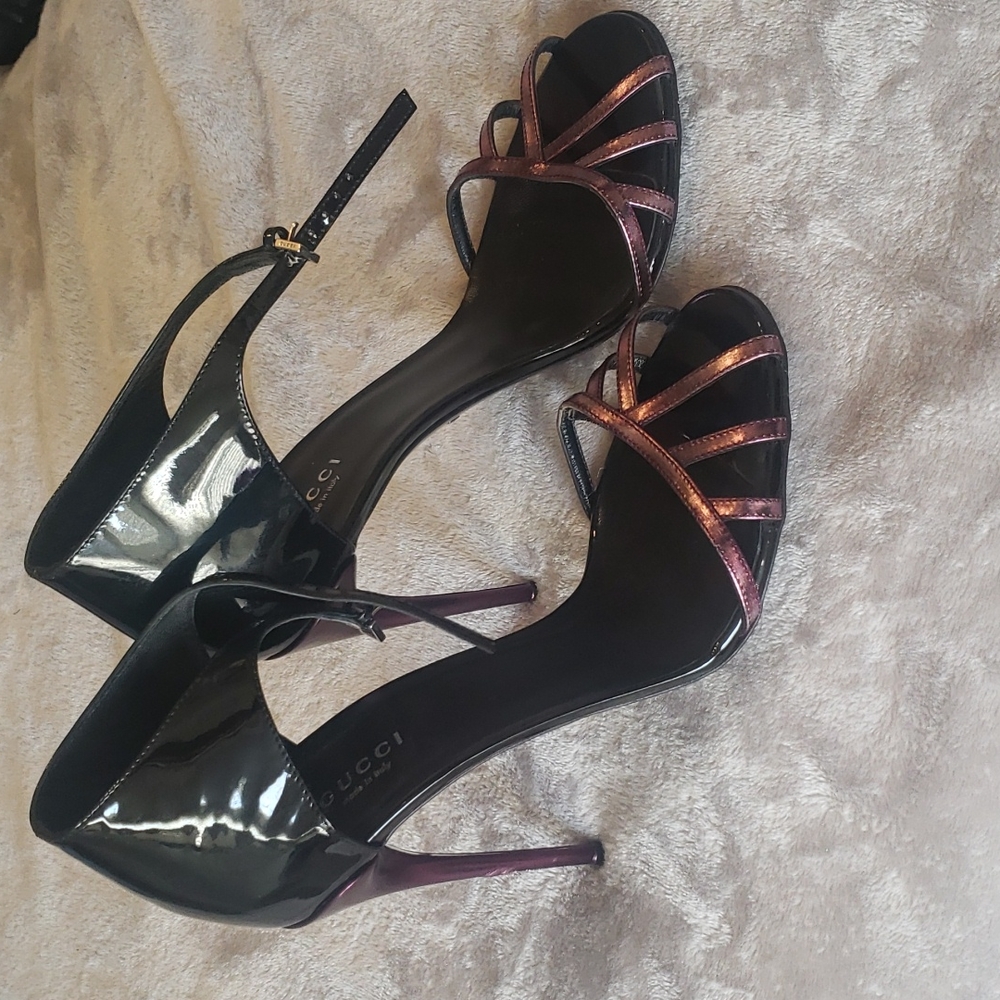 Gucci Margot Patent Leather Heels size 39/9